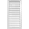 Ekena Millwork Vertical Surface Mount PVC Gable Vnt: Non-Functional, w/2"W x 1-1/2"H, Brickmould Frame, 18"W x 36"H GVPVE18X3602SN - alternate 1